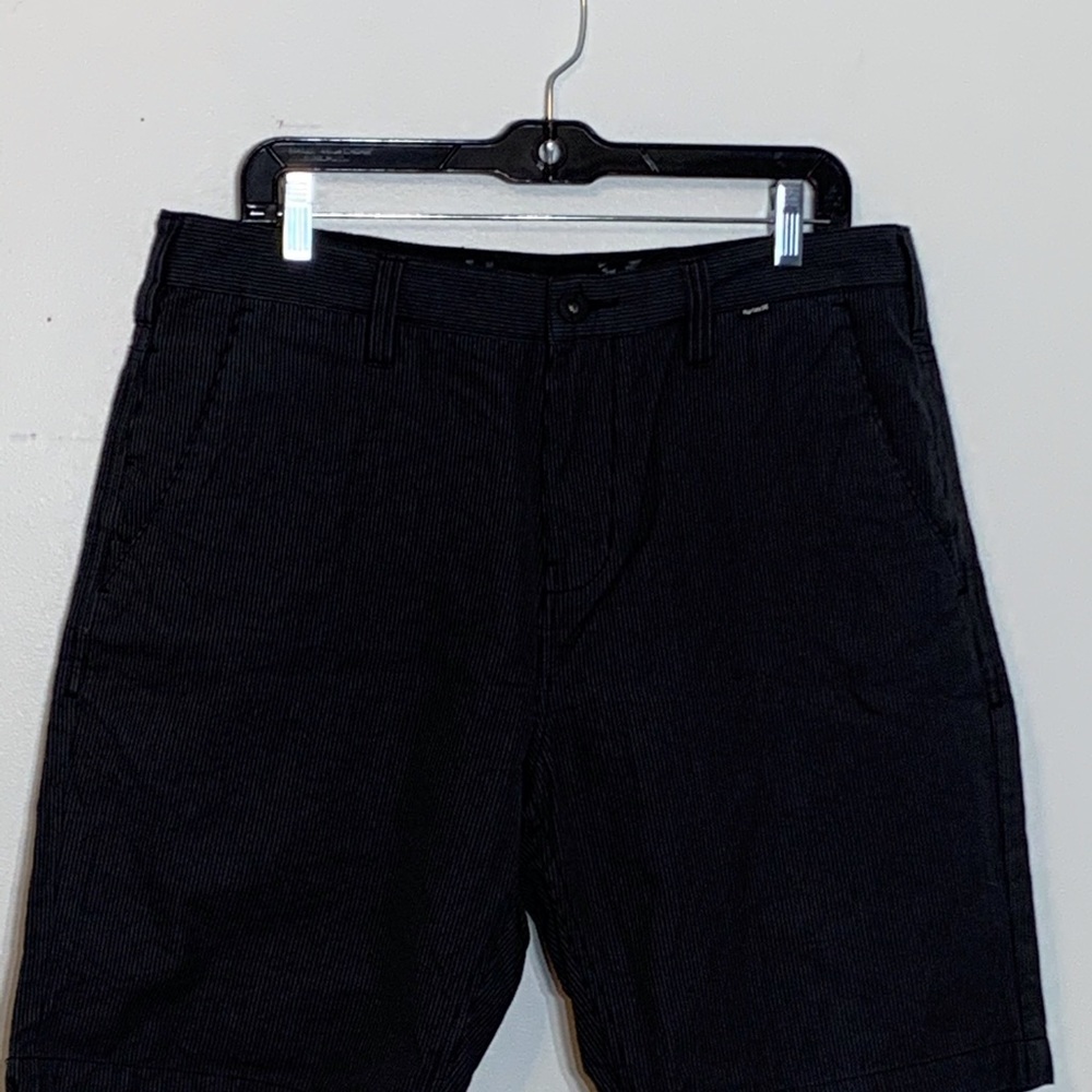 EUC Hurley Gray and‎ Black Striped Shorts